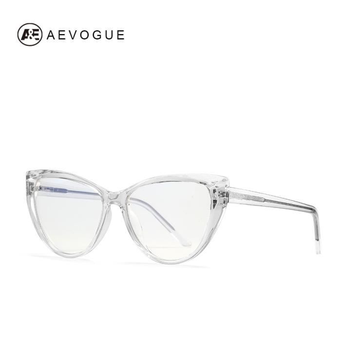 Montures de Lunettes de vue,AEVOGUE lunettes Anti lumière bleue pour femmes Nouvelles lunettes à monture - Type 5.TRANSPARENT