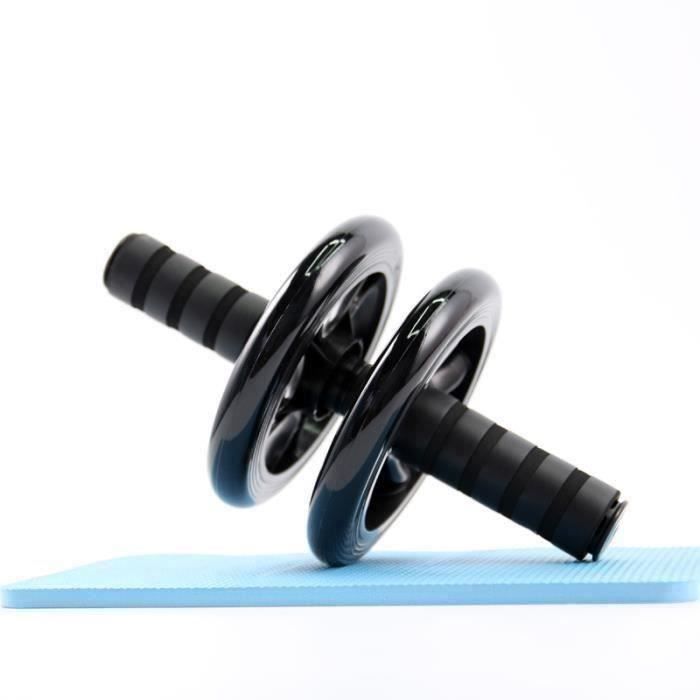 Roue Abdominale, AB Wheel, Appareil Exercice Musculation Abdominaux, Noir E31235
