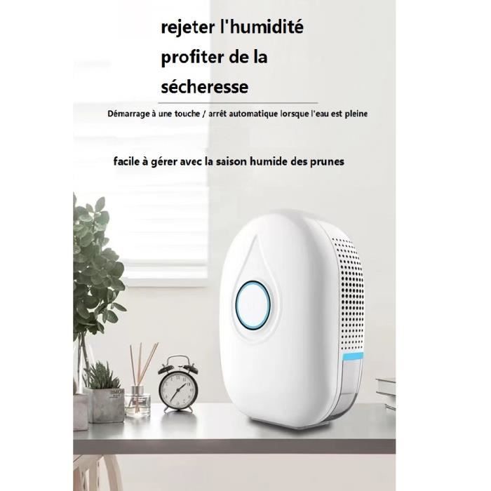 Déshumidificateur d'Air Compact 500 ml Absorbe l'Humidité et les Moisissures à la Maison, pour Cuisine, Chambre