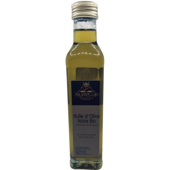Huile d’olive noire bio à l’arôme naturel de truffe noire