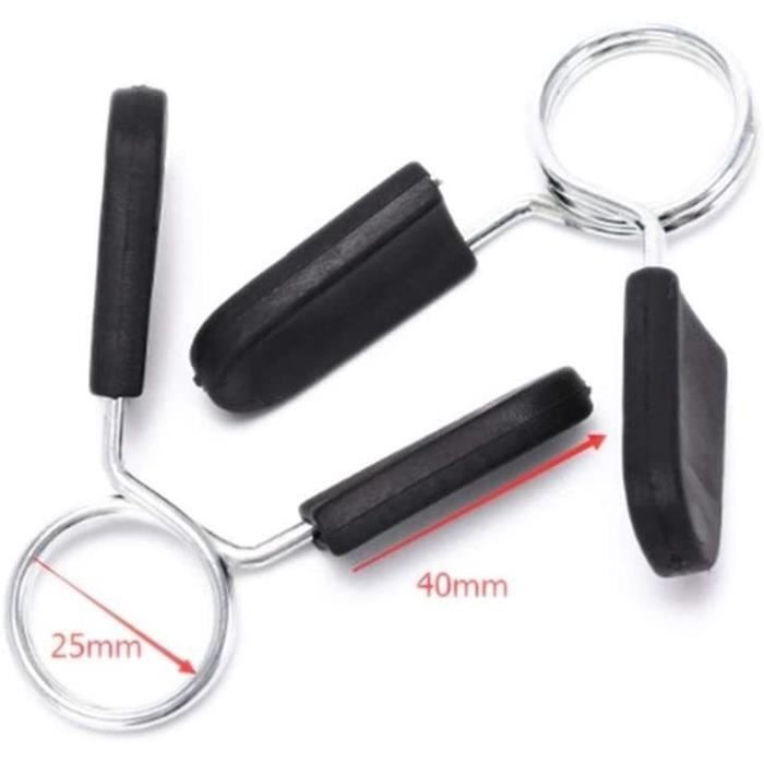 clip de revers dhaltères à dégagement rapide anti 2pcs de barbell gym poids barre haltère clips collier ressort de verrouilla