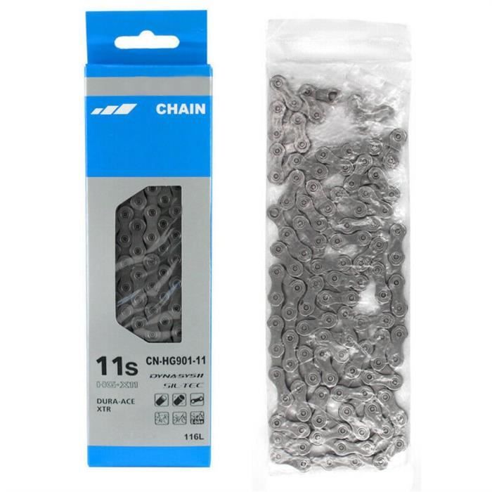 Accessoire vélo,11 vitesses course vélo vtt chaîne de vélo pour Shimano Dura Ace Xtr CN-HG901 116 lien Super mince lumière chaîne