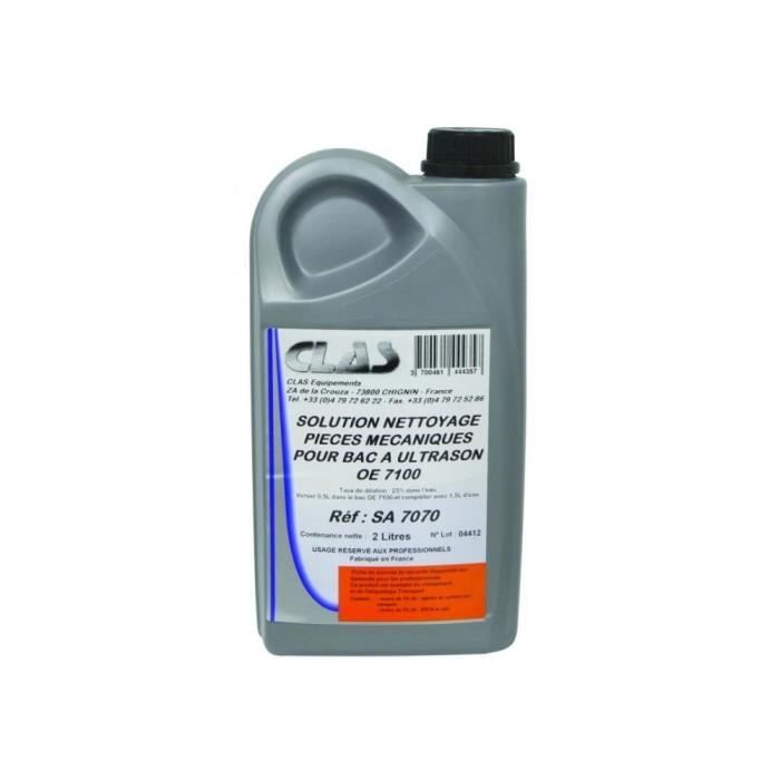 SOLUTION DE NETTOYAGE POUR BAC A ULTRASONS - 2 L