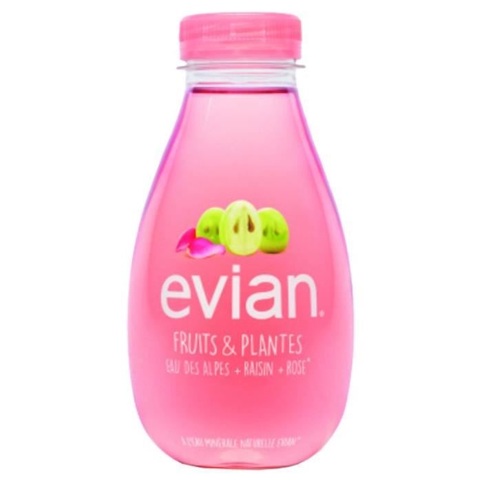 Evian - Evian Raisin et Rose 37cl (pack de 12)