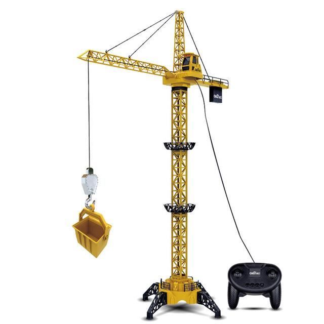 Grue à Télécommande Jouet Engins de Construction Cadeau pour Enfant