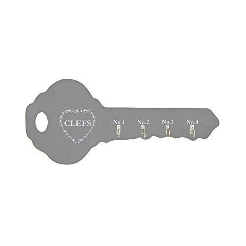 Porte-clés mural gris , accroche clés , boîte à clés originale pouvant supporter 4 clés
