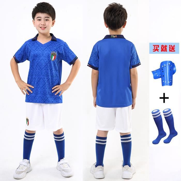 2018 Coupe du monde Italie équipe de football Enfants Suit Maillot de Football Tops + Shorts