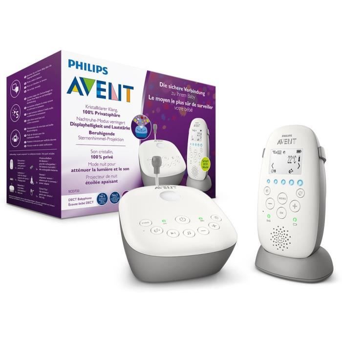 Philips Avent scd733-26 Babyphone, Blanc