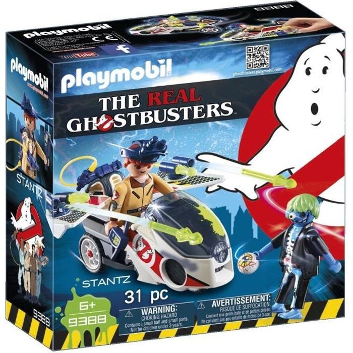 PLAYMOBIL 9388 - Ghostbusters Edition Limitée - Stantz avec Véhicule Volant