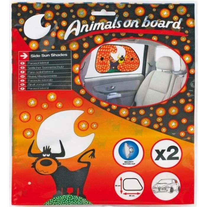 Pare-soleil -ANIMALS ON BOARD- 65x38cm. Taureau