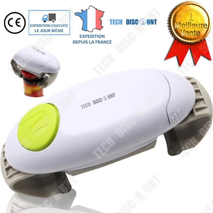 TD® Décapsuleur Ouvre-bouteilles électrique cuisine Ouvre-boîtes automatique Robot pour verre canettes boissons soirées pratique cad