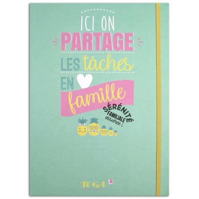Kit Semainier Familial 'Toga' 29.7x21.5 cm