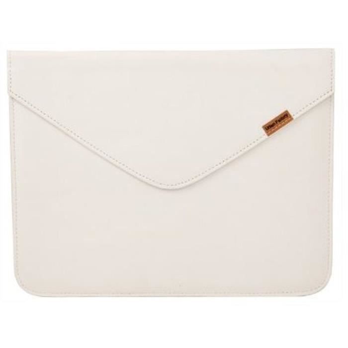 URBAN FACTORY Leather Enveloppe Etui pour tablette - 9.7'' - Cuir - Blanc