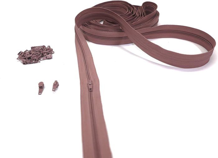 Duscdesp Fermeture éclair Invisible 60 M 20 Couleurs, Fermeture éclair Invisible Avec 100 Curseurs, Kit De Réparation De Fermeture éclair Pour Couture, Travaux Manuels Et Sac