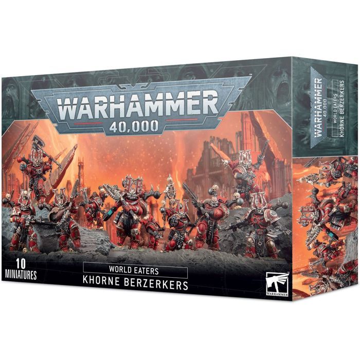 Figurine - Games Workshop - Warhammer 40k - Space Marine du Chaos - Berserkers de Khorne - 141 pièces