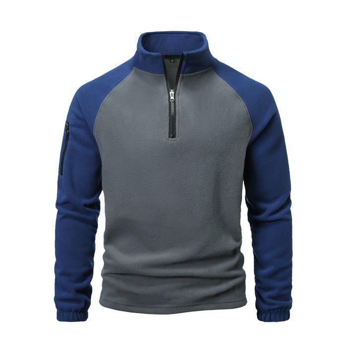 Polaire Homme Craghoppers - Gris, Fermeture éclair Intégrale, Poches Zip Bleues - Taille L - Très Bon état