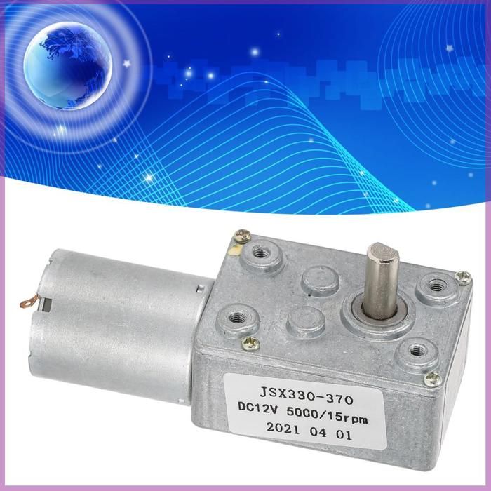 Moteur Réducteur 12V 10RPM Avec Encodeur - Couple élevé Autobloquant
