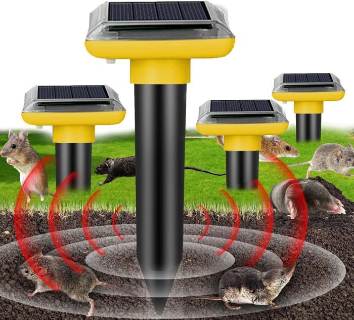 Lot De 4 Répulsifs Solaires Anti-taupes à Ultrasons - Répulsifs Solaires Scaccia Talpa Resultats Rapides Avec Un Rayon Daction Extreme Defense Solaire Egalement Contre Les Campagnols 84669096