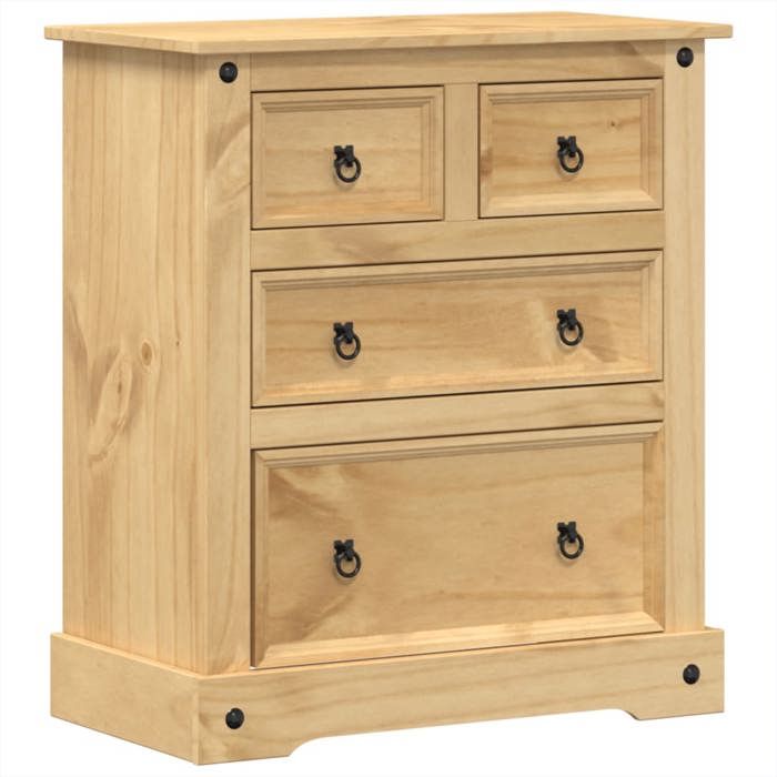 Buffet-Meuble de rangement-Commode Corona 80x43x91cm - Bois massif de pin NEUF - BM 1758983