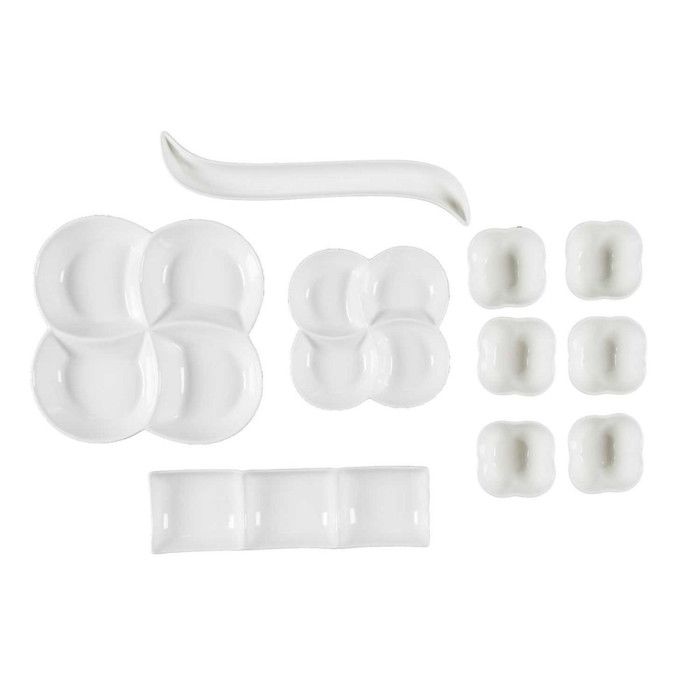 Service de Table - HOME DECO FACTORY - 10PCS - Blanc - Apéritif