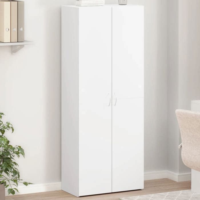 RemiseArmoire de classement Industriel - JMS - Meuble de Rangement blanc 60x32x153 cm bois dingénierie MAISON2025 68064