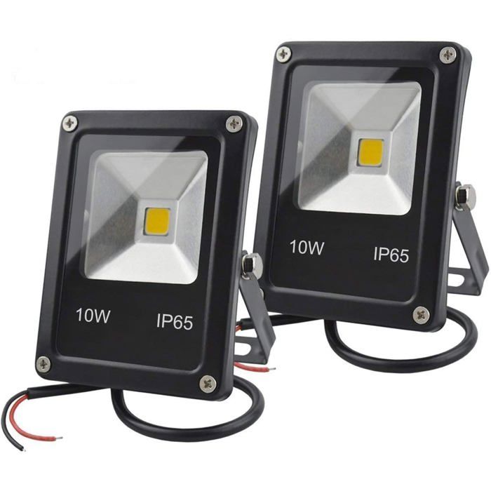 Projecteur LED 12V DC 10W 900 lm 3000K IP65 - Mini floodlight blanc chaud 11×8 5×8 5 cm