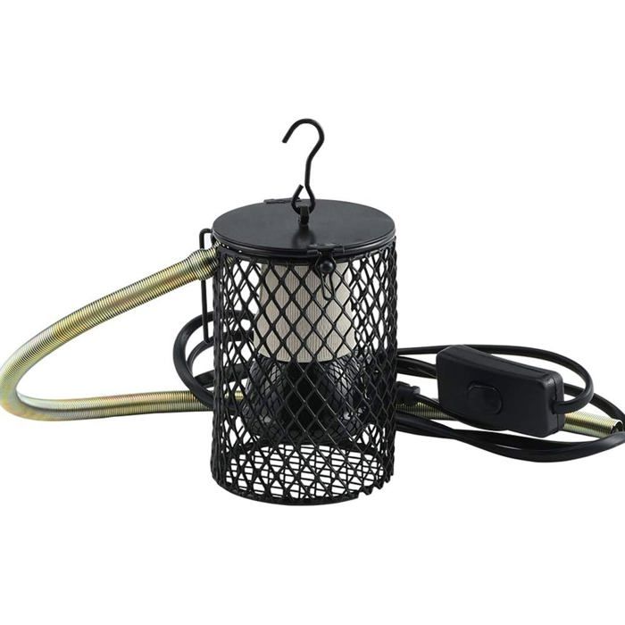 Meilleurs prix pour Ampoule pour Lampe Chauffante Lampe Chauffante UVA UVB Douille Ceramique Lampe Chauffante avec Couvercle Poussin Oiseaux Reptiles