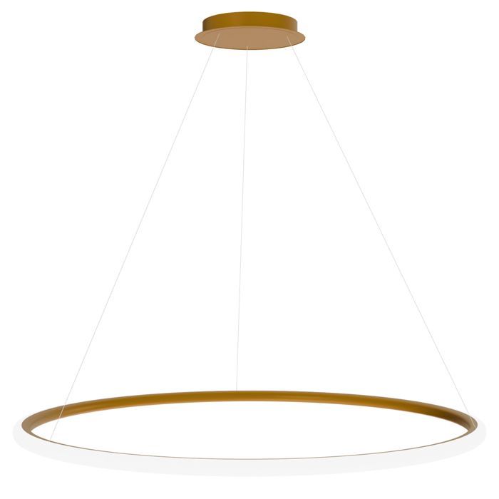 Lampe suspendue de plafond Toolight LED LHJ005-CP Lampe pendante au plafond Brosse Or 60X60X65CM