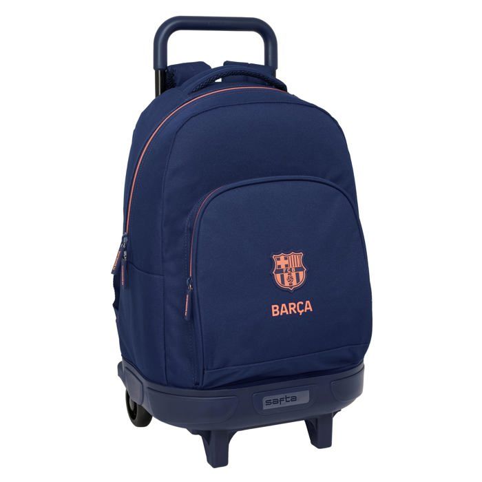 Sac à dos à roulettes enfant - safta - 33x22x45 cm - Bleu Marine - Polyester résistant - Compartiment principal spacieux Sac à dos à roulettes enfant - safta - 33x22x45 cm - Bleu Marine - Polyester résistant - Compartiment principal spacieux