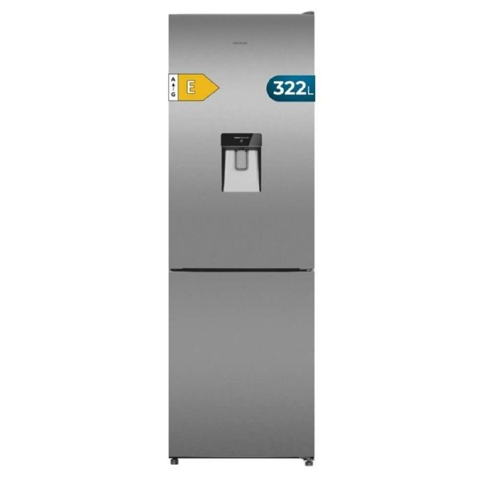 Cecotec Réfrigérateur Combiné Total No Frost de 322L Bolero CoolMarket Combi 322i WD Inox E. 1855 cm de Hauteur