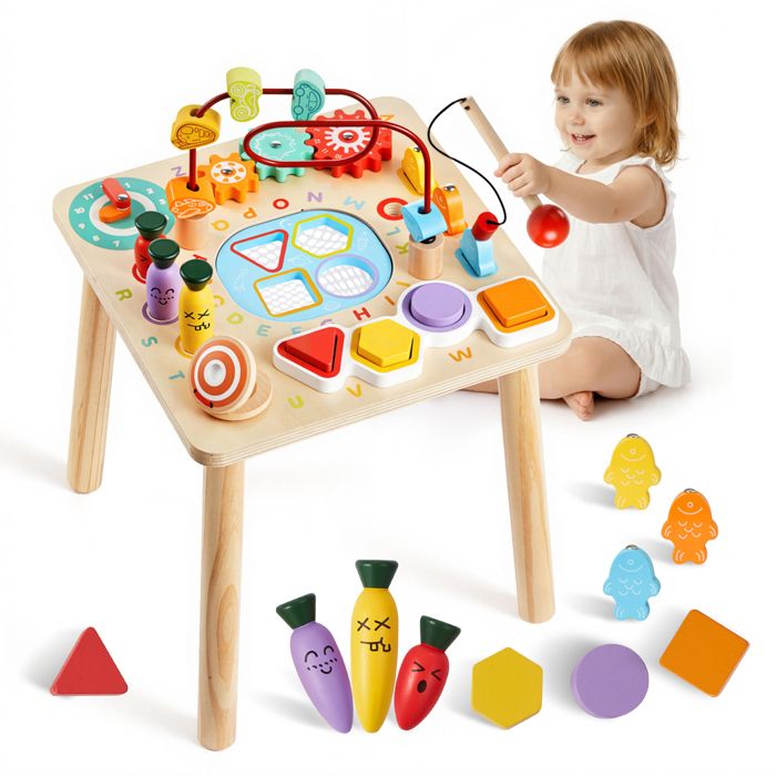 Table Activité Montessori Bébé-VEVOR-6 Mois et Plus Table Apprentissage Montessori