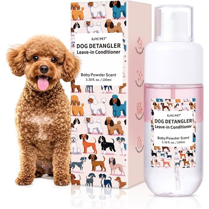 Spray démêlant pour chienssans rinçageparfum poudre pour bébéformule professionnelle contenant de lhuile de noix de coco