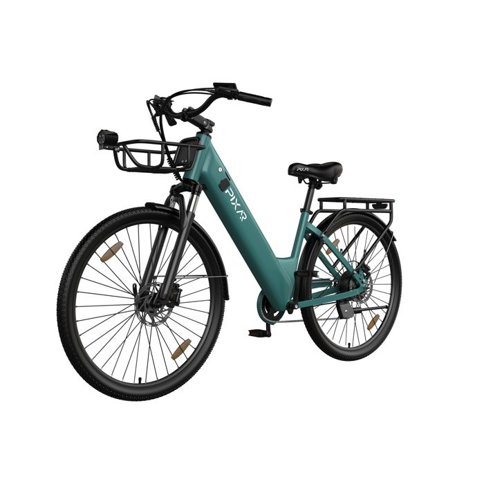 Vélo Électrique Urbain PIXAR C1 Pro 36V 18Ah Samsung Autonomie 150 km 28 Bleu