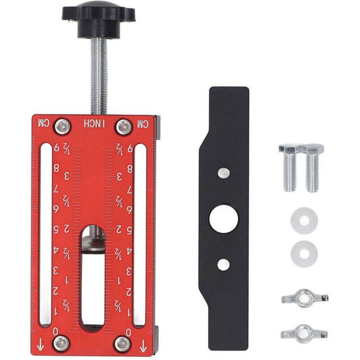 Gabarit de montage pour porte de placard charnière de cuisine outil robuste en alliage daluminium réglable de 0 à 70 mm pour