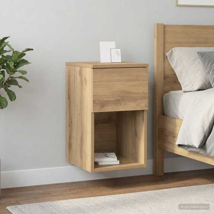 vidaXL Armoire de lit Chêne artisanal 29 x 315 x 49 cm 8001111