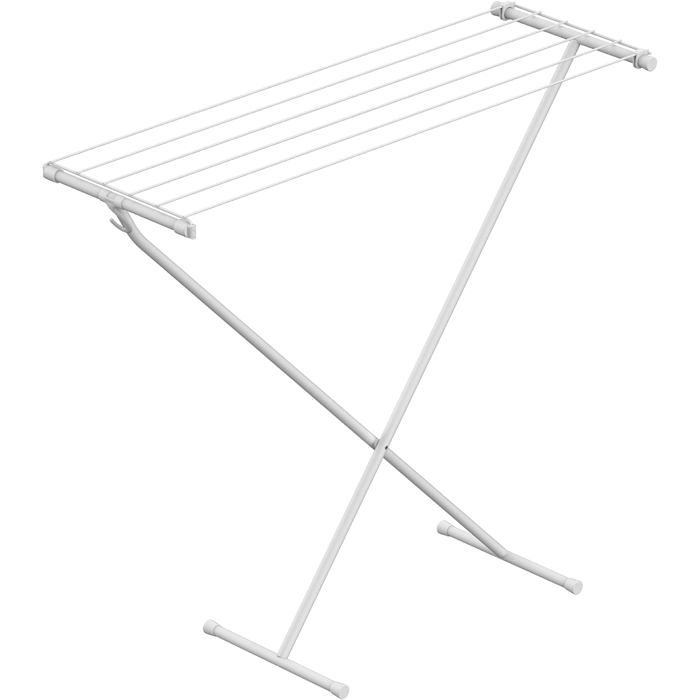 Rörets Séchoir à Linge Compact Tancarville Etendoir Chauffant 90x32x83 cm Blanc
