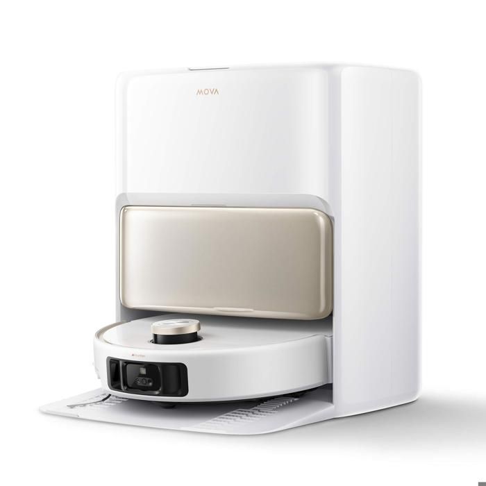Reconditionné B2 MOVA V50 Ultra Complete White Robot aspirateur laveur 24 000 Pa navigation intelligente
