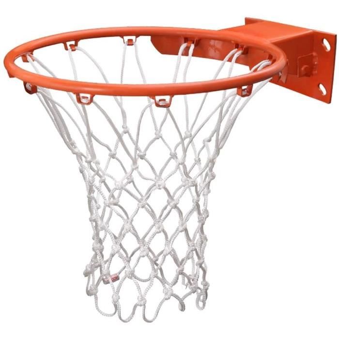 Panier De Basket Mural 45 Cm Avec Filet - Support Inclus, Acier Résistant Aux Intempéries, Pour Intérieur/extérieur