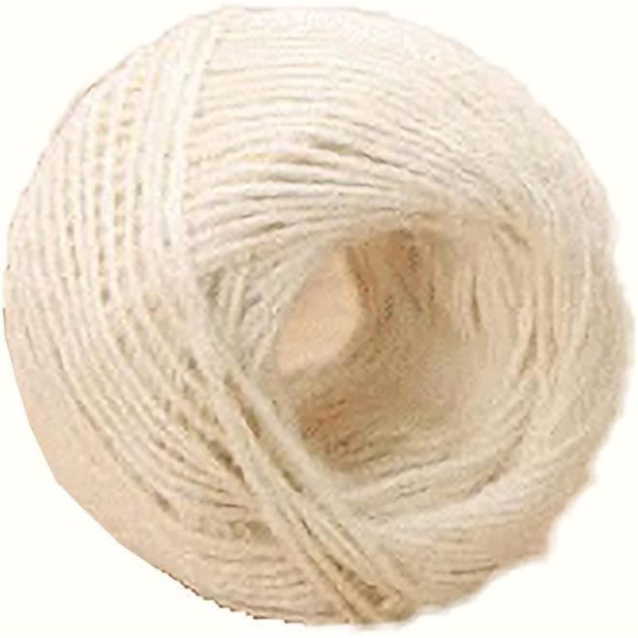 Lot De 2 Rouleaux De Ficelle De Jute Pour Décoration De Mariage 0.5cm