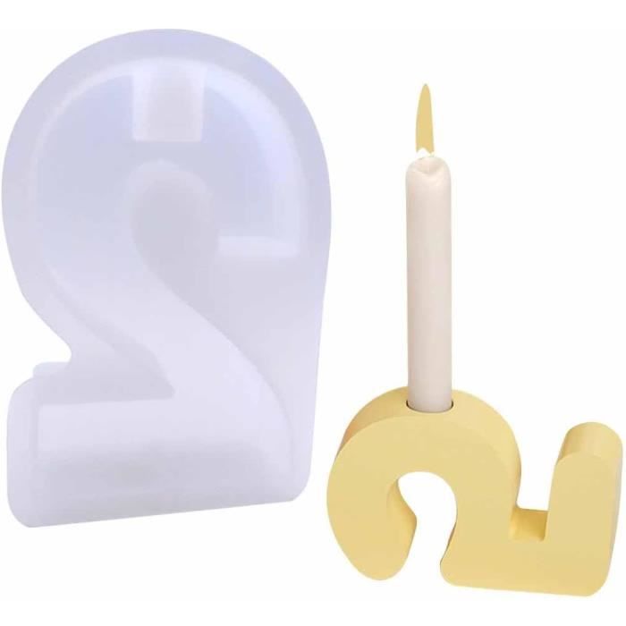 Moules En Silicone Pour Bougeoirs DIY - 4 Pièces (étoile, Cœur, Cylindres) - Pour Résine époxy, Décoration Maison - 11
