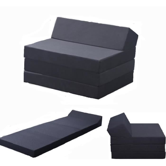 IZTOSS Matelas lit Fauteuil futon Pliable Pliant-Longueur 200 cm- Canapé-Lit