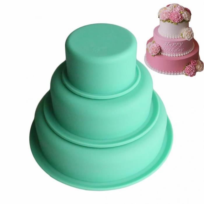 3 Etages Ronde Silicone Gateau Gateau Antiadhesif Bakeware Fete D Anniversaire Moule De Cuisson Cdiscount Maison 3 Etages Ronde Silicone Gateau Gateau Antiadhesif Bakeware Fete D Anniversaire Moule De Cuisson Cdiscount Maison