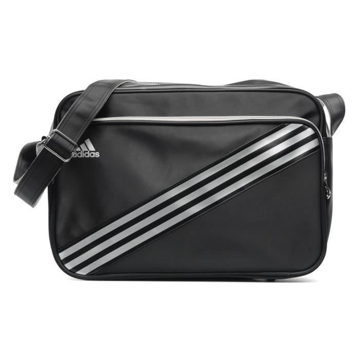 Depresión pesado Formación Sac Adidas Enamel 3 Stripes Noir et Argent - Cdiscount