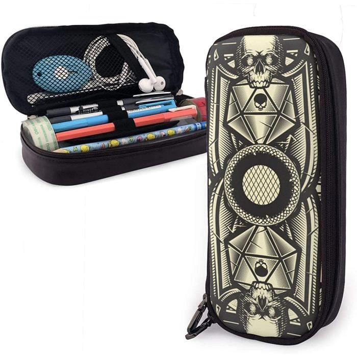 Trousse à Rabat Dragons & Donjons - Matériel Scolaire Officiel D&D Dungeons And Dragons - Noir