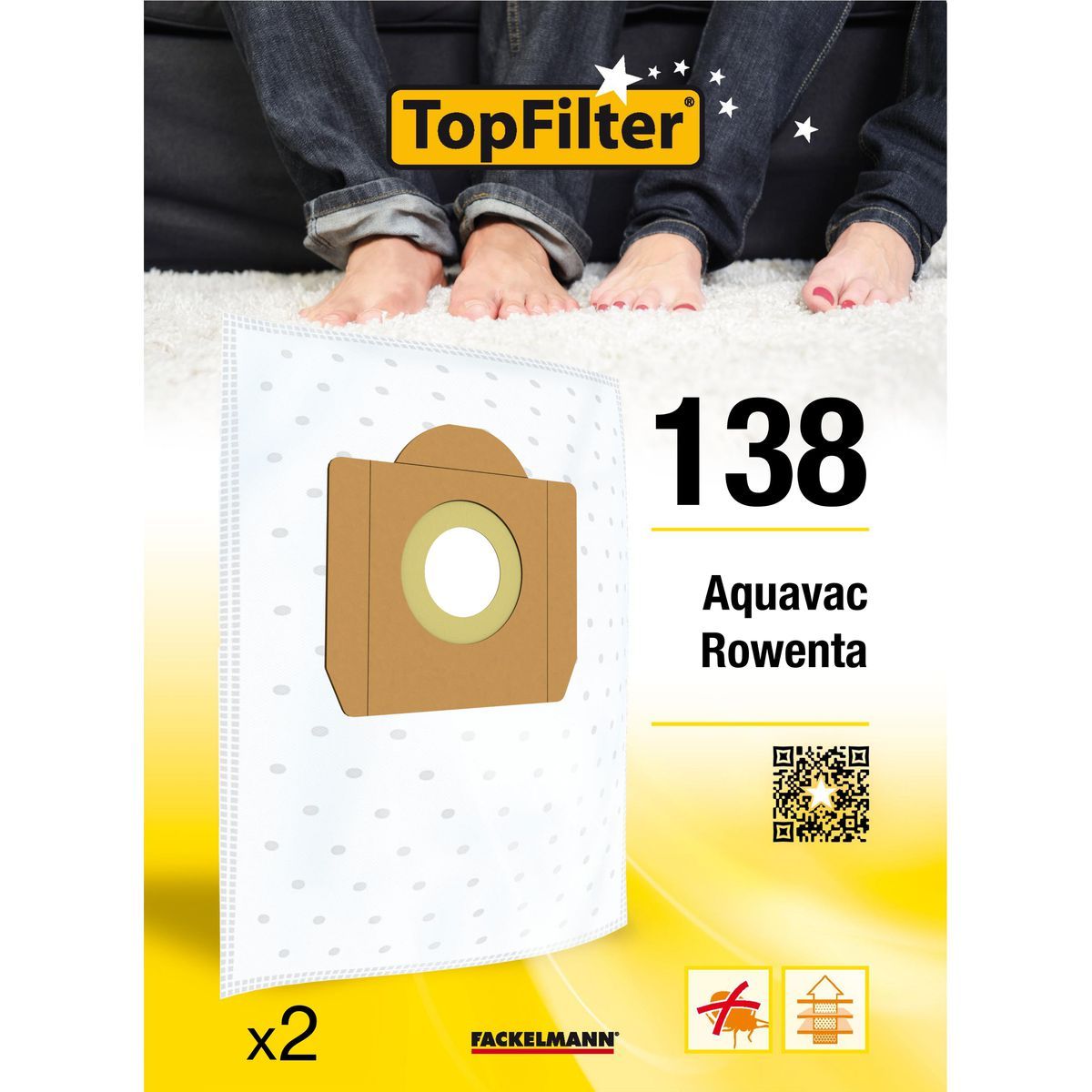 Lot de sacs aspirateur pour Rowenta industriel TopFilter Premium