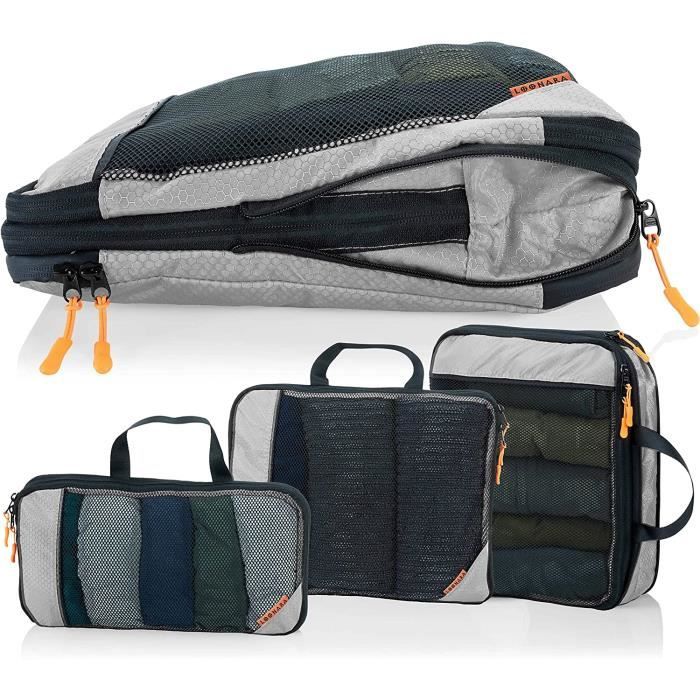 FiRiO 6 Packing Cubes Compression - Organisateurs Valise Avec Compartiment Humide