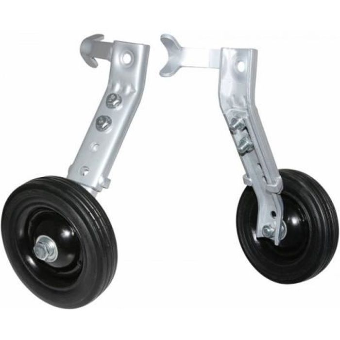 Stabilisateur velo newton renforce roue plastique pour velo handicape 20-24-26\