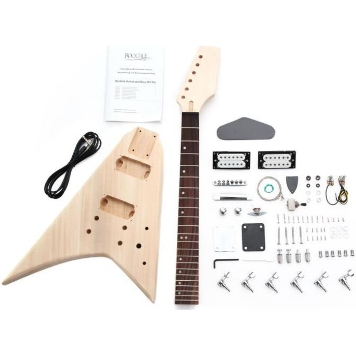 Rocktile kit de construction de guitare électrique style RR