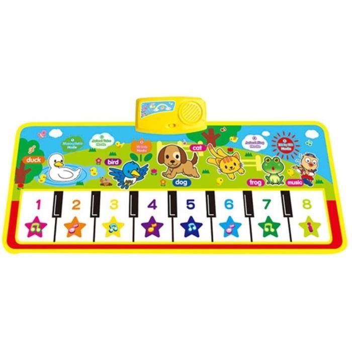 Oyfel Jeux Piano Bebe Tapis Musical Jouet Touch Pied Interactif Jeu Sensoriel Instrument De Musique Cadeau Pour Enfant 1 3 Ans390 Cdiscount Instruments De Musique