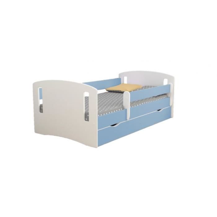 Lit - Kocot Kids - Classic 2 - Bleu - 80x160 cm - Sommier à lattes Lit - Kocot Kids - Classic 2 - Bleu - 80x160 cm - Sommier à lattes